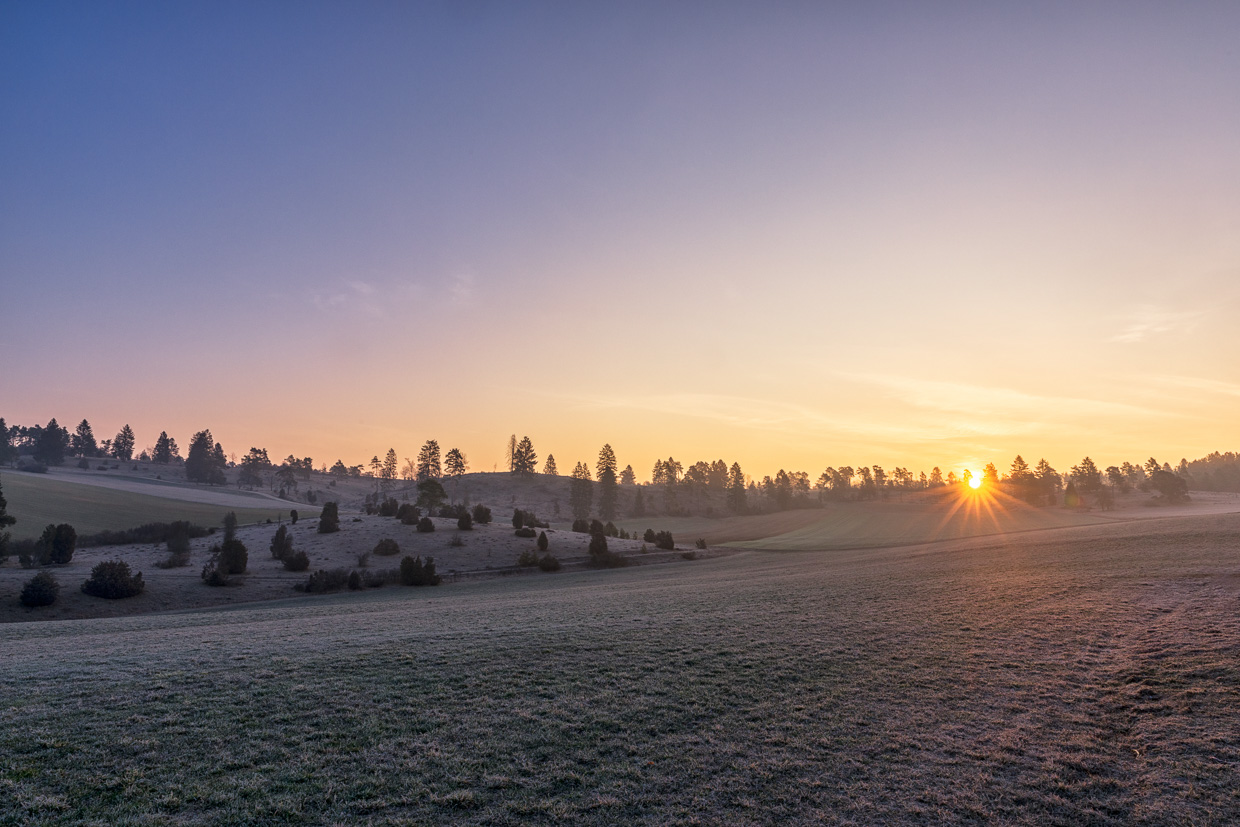 Sonnenaufgang beim Digelfeld