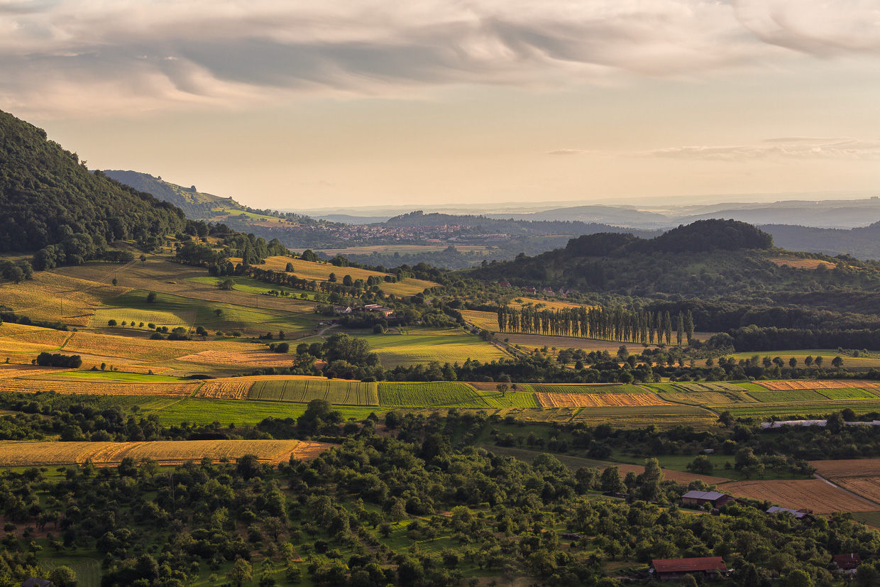 Blick entlang des Albvorlandes