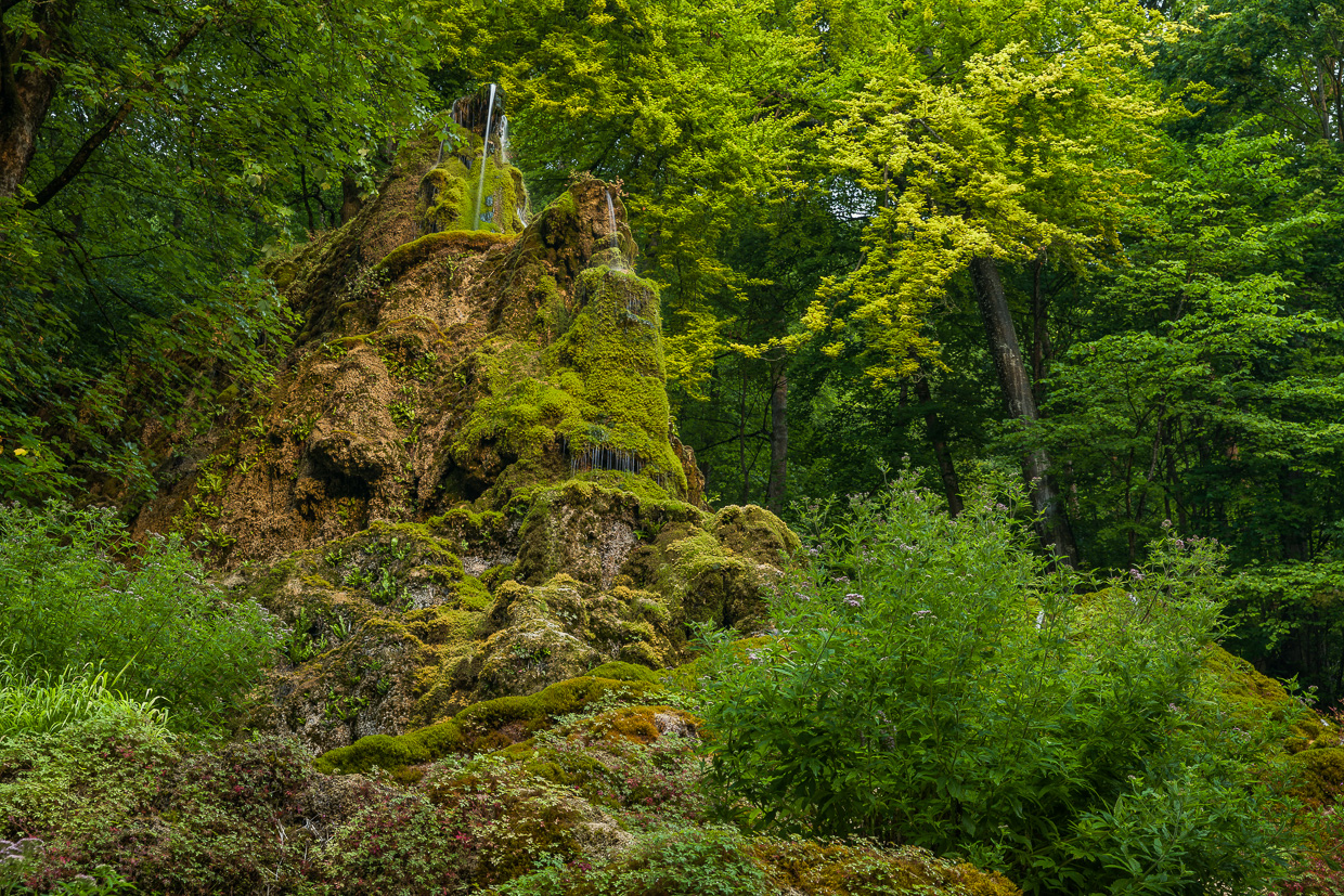 Gütersteiner Wasserfall mit wenig Wasser