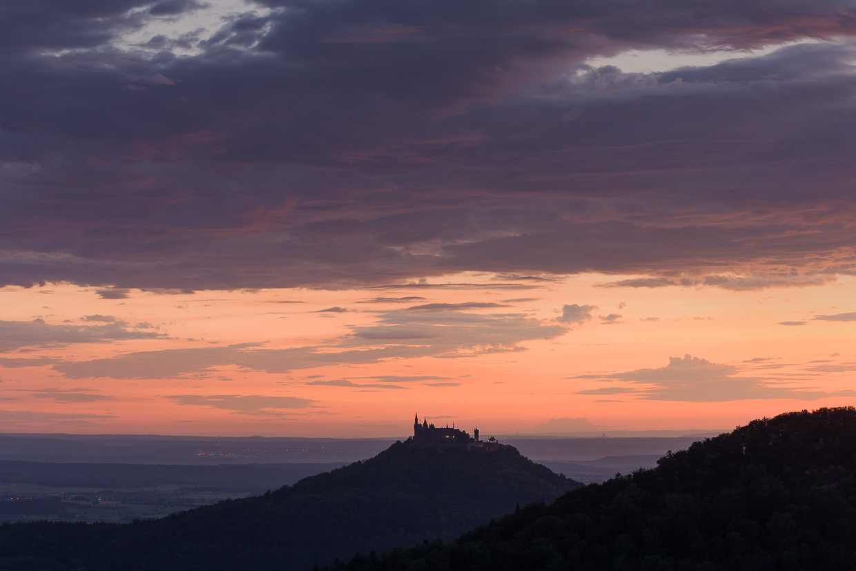 Tagesanbruch über Hohenzollern