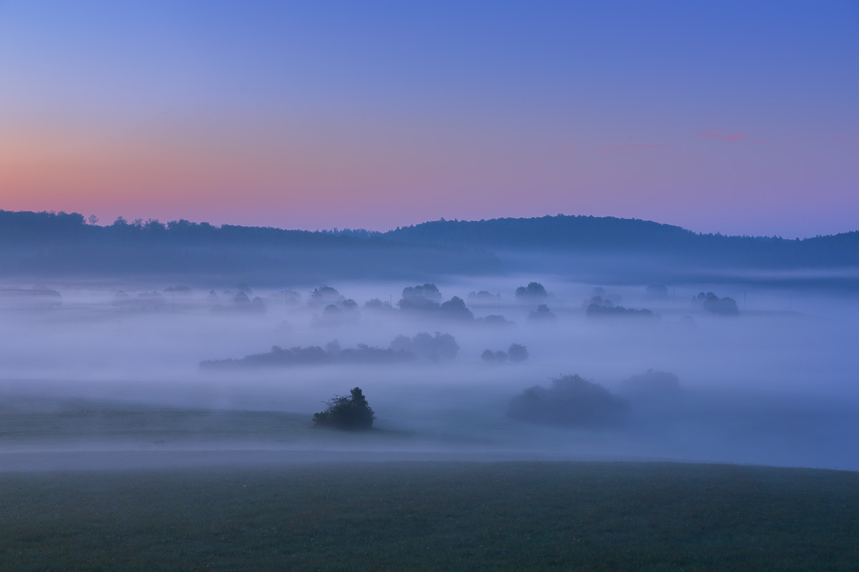 Bodennebel bei Tagesanbruch
