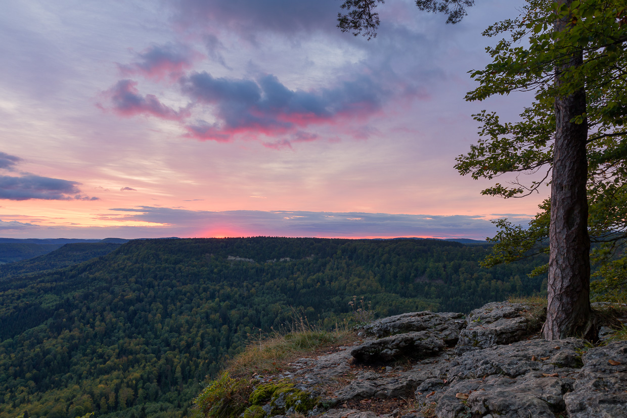 Blick vom Hangender Stein