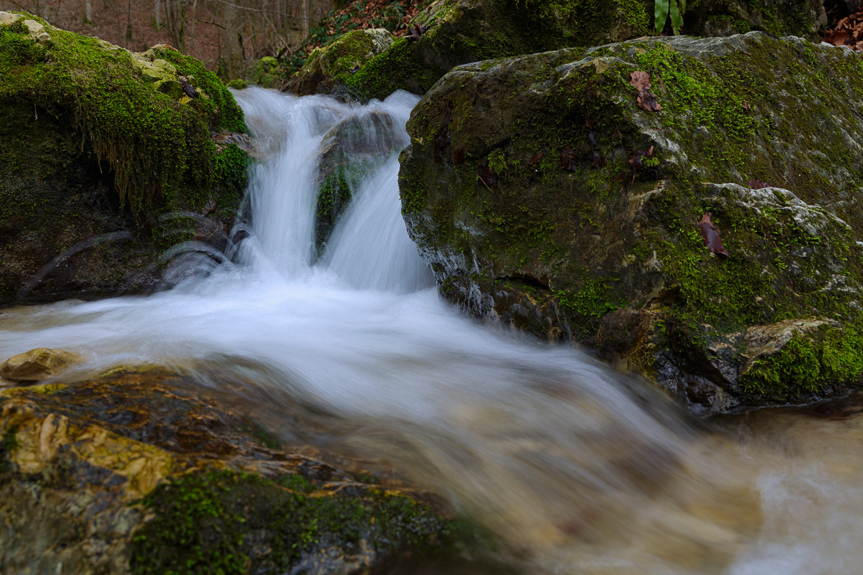 Richtungswechsel des Bachlaufes